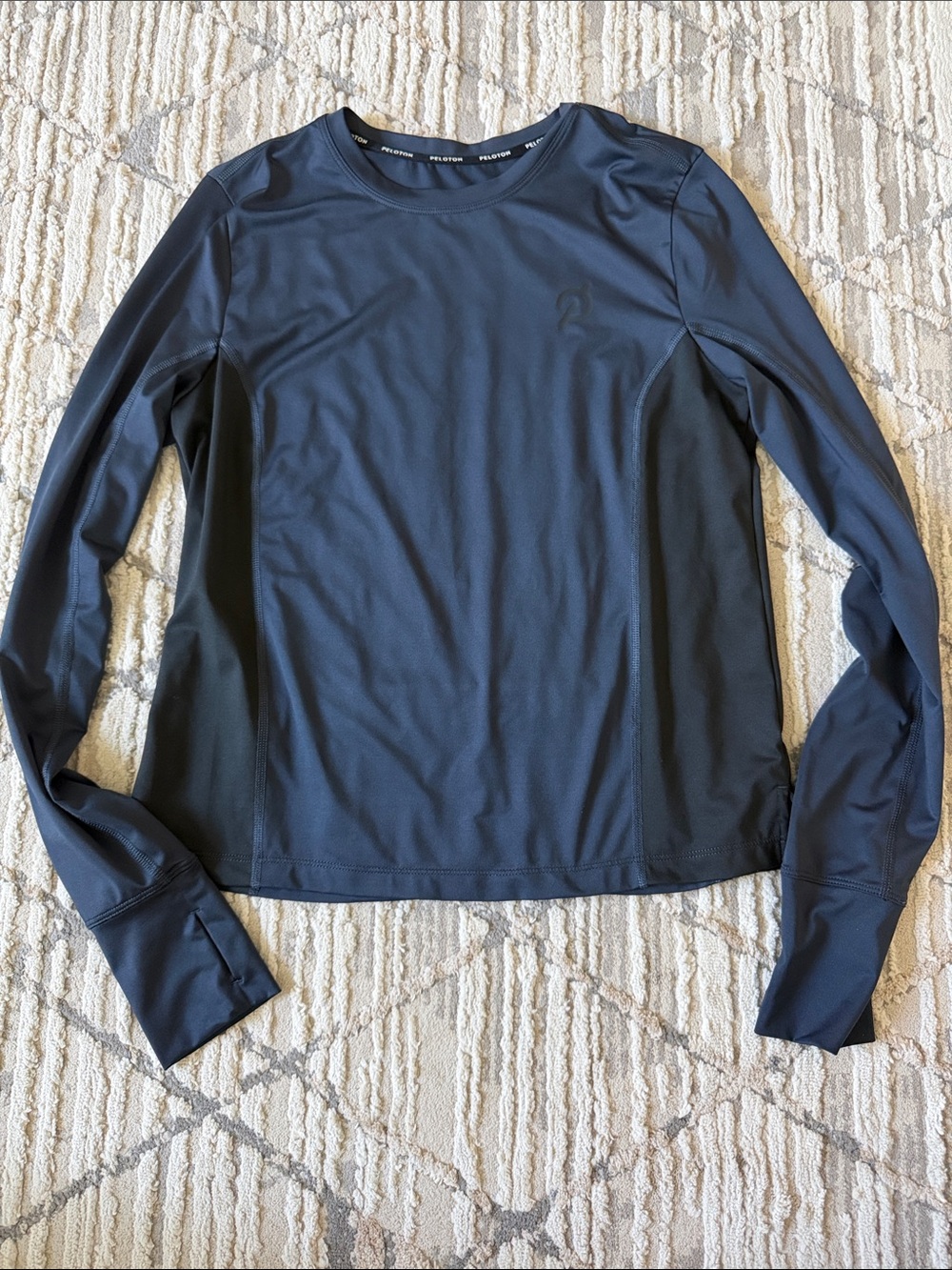 Peloton Dark Navy Performance Long Sleeve Top